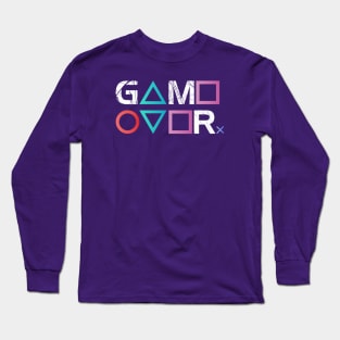 Game Over PS Symbols Long Sleeve T-Shirt